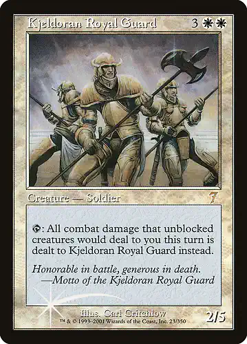 Kjeldoran Royal Guard - 7ed Spoiler