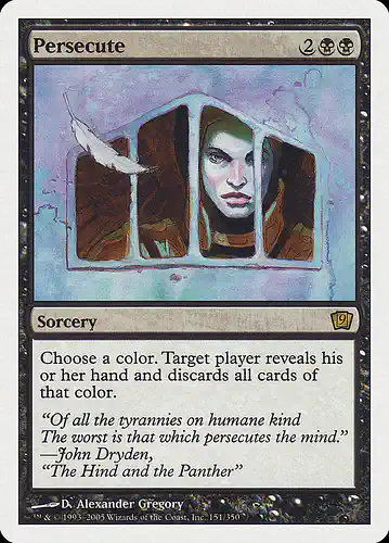 Persecute - 9ed Spoiler