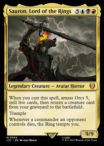 Sauron, Lord of the Rings - ltc Spoiler