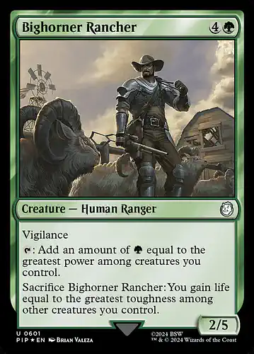 Bighorner Rancher - pip Spoiler