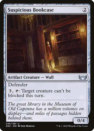 Suspicious Bookcase - snc Spoiler