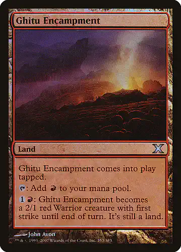 Ghitu Encampment - 10e Spoiler