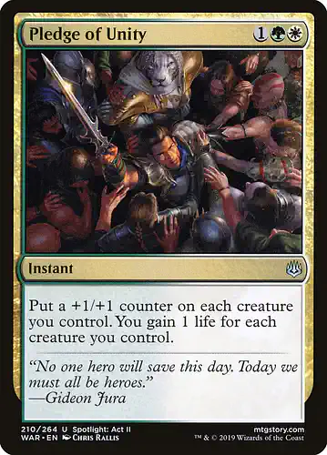 Pledge of Unity - war Spoiler