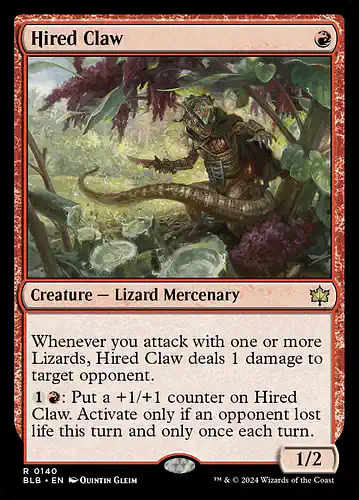 Hired Claw - blb Spoiler