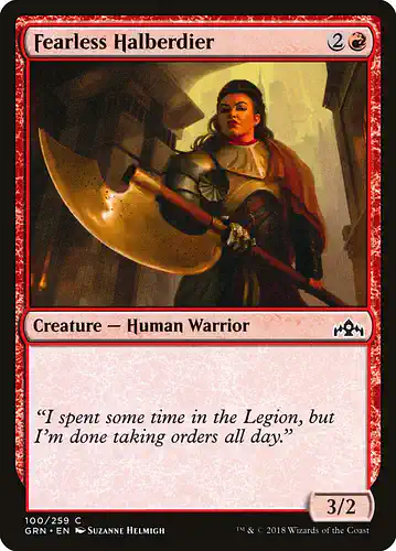 Fearless Halberdier - grn Spoiler
