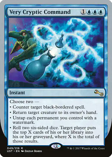 Very Cryptic Command - ust Spoiler