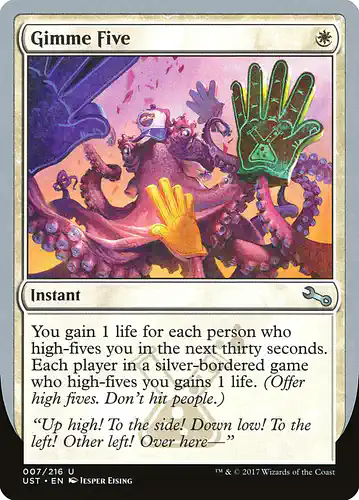 Gimme Five - ust Spoiler