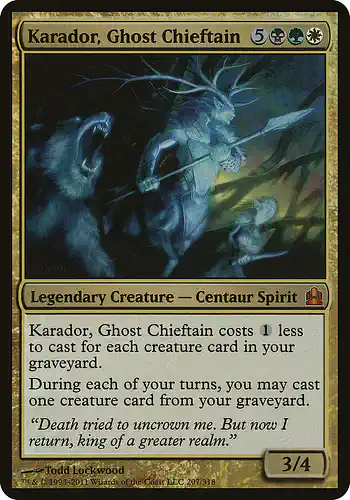 Karador, Ghost Chieftain - cmd Spoiler