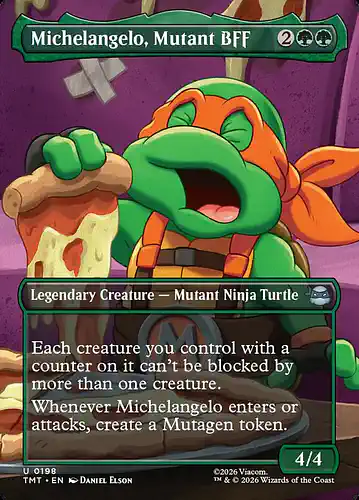 Michelangelo, Mutant BFF - tmt Spoiler