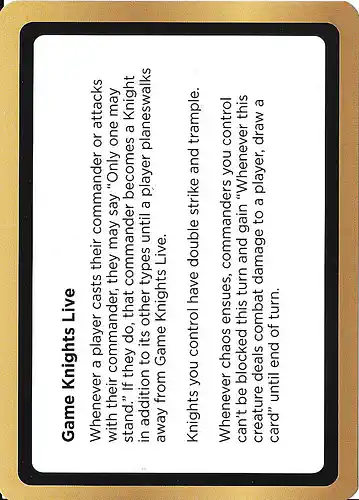 Game Knights Live - unk Spoiler