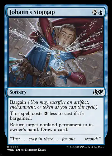 Johann's Stopgap - woe Spoiler