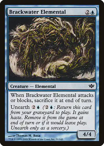 Brackwater Elemental - con Spoiler