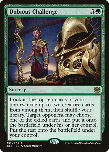 Dubious Challenge - kld Spoiler