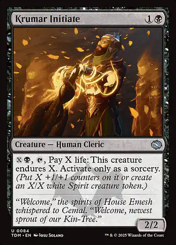 Krumar Initiate - tdm Spoiler