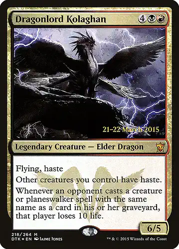 Dragonlord Kolaghan - dtk Spoiler