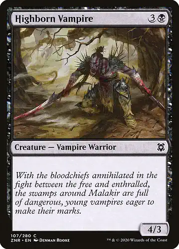 Highborn Vampire - znr Spoiler