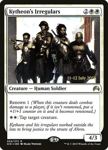 Kytheon's Irregulars - ori Spoiler