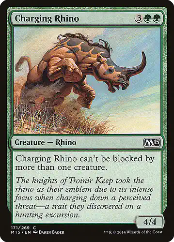 Charging Rhino - m15 Spoiler
