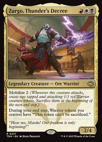 Zurgo, Thunder's Decree - tdm Spoiler