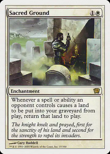 Sacred Ground - 9ed Spoiler