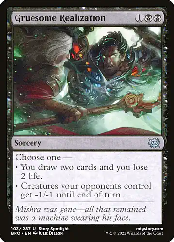 Gruesome Realization - bro Spoiler