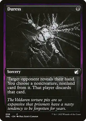 Duress - dbl Spoiler