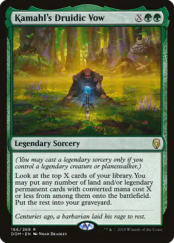 Kamahl's Druidic Vow - dom Spoiler