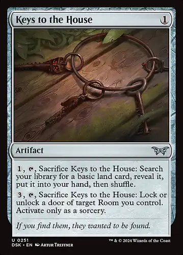 Keys to the House - dsk Spoiler