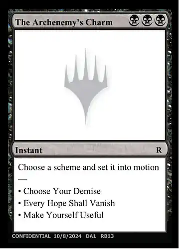 The Archenemy's Charm - unk Spoiler
