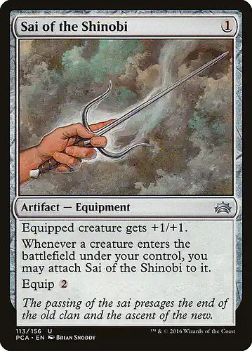 Sai of the Shinobi - pca Spoiler