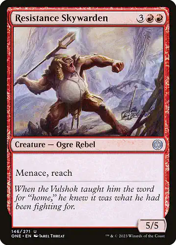 Resistance Skywarden - one Spoiler