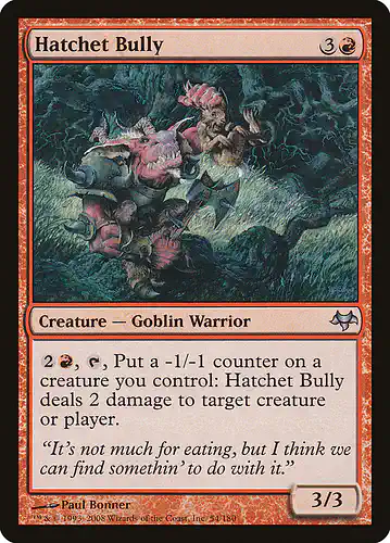 Hatchet Bully - eve Spoiler