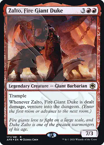 Zalto, Fire Giant Duke - afr Spoiler