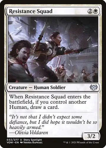 Resistance Squad - vow Spoiler