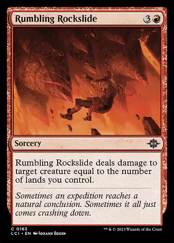 Rumbling Rockslide - lci Spoiler