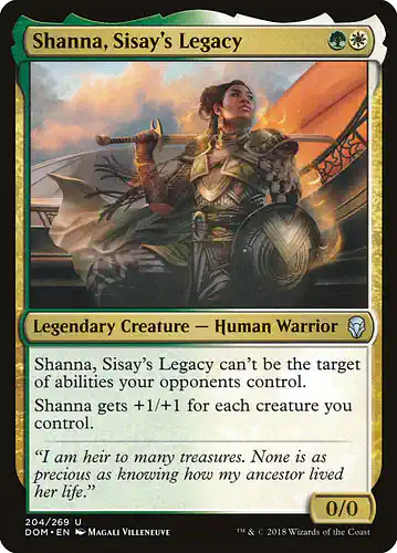 Shanna, Sisay's Legacy - dom Spoiler