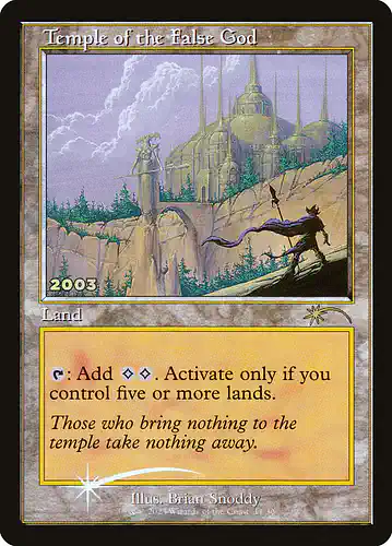 Temple of the False God - 30a Spoiler