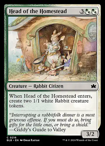 Head of the Homestead - blb Spoiler