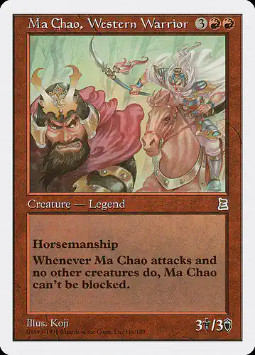 Ma Chao, Western Warrior - ptk Spoiler