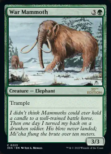 War Mammoth - 30a Spoiler