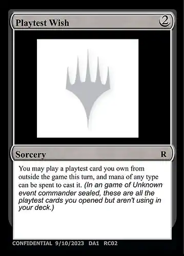 Playtest Wish - unk Spoiler