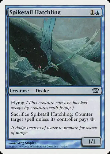 Spiketail Hatchling - 8ed Spoiler