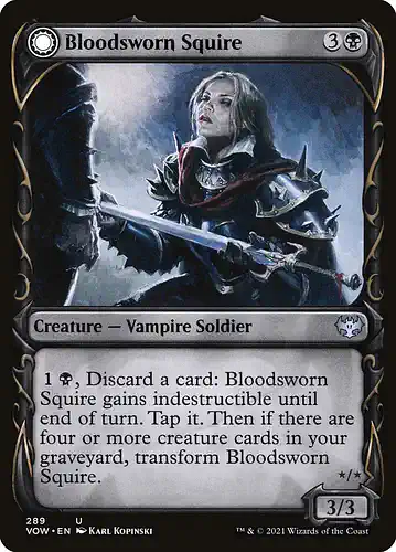 Bloodsworn Squire - vow Spoiler