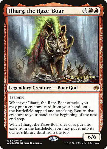 Ilharg, the Raze-Boar - war Spoiler