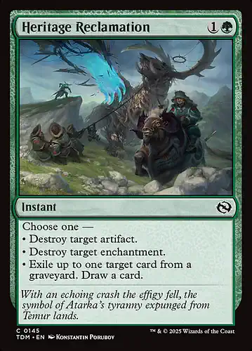 Heritage Reclamation - tdm Spoiler