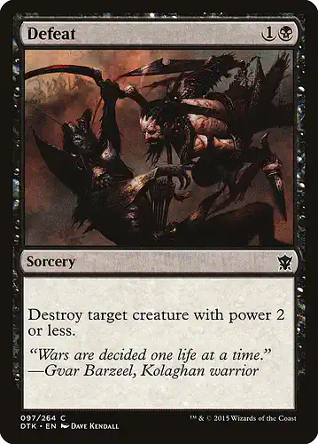 Defeat - dtk Spoiler