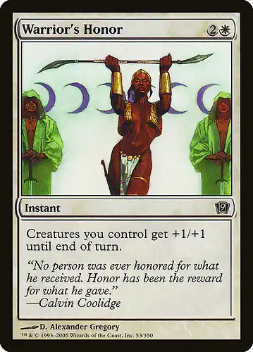 Warrior's Honor - 9ed Spoiler