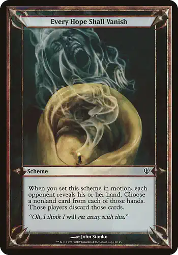 Every Hope Shall Vanish - arc Spoiler