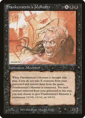 Frankenstein's Monster - drk Spoiler