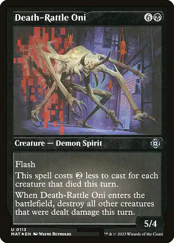 Death-Rattle Oni - mat Spoiler